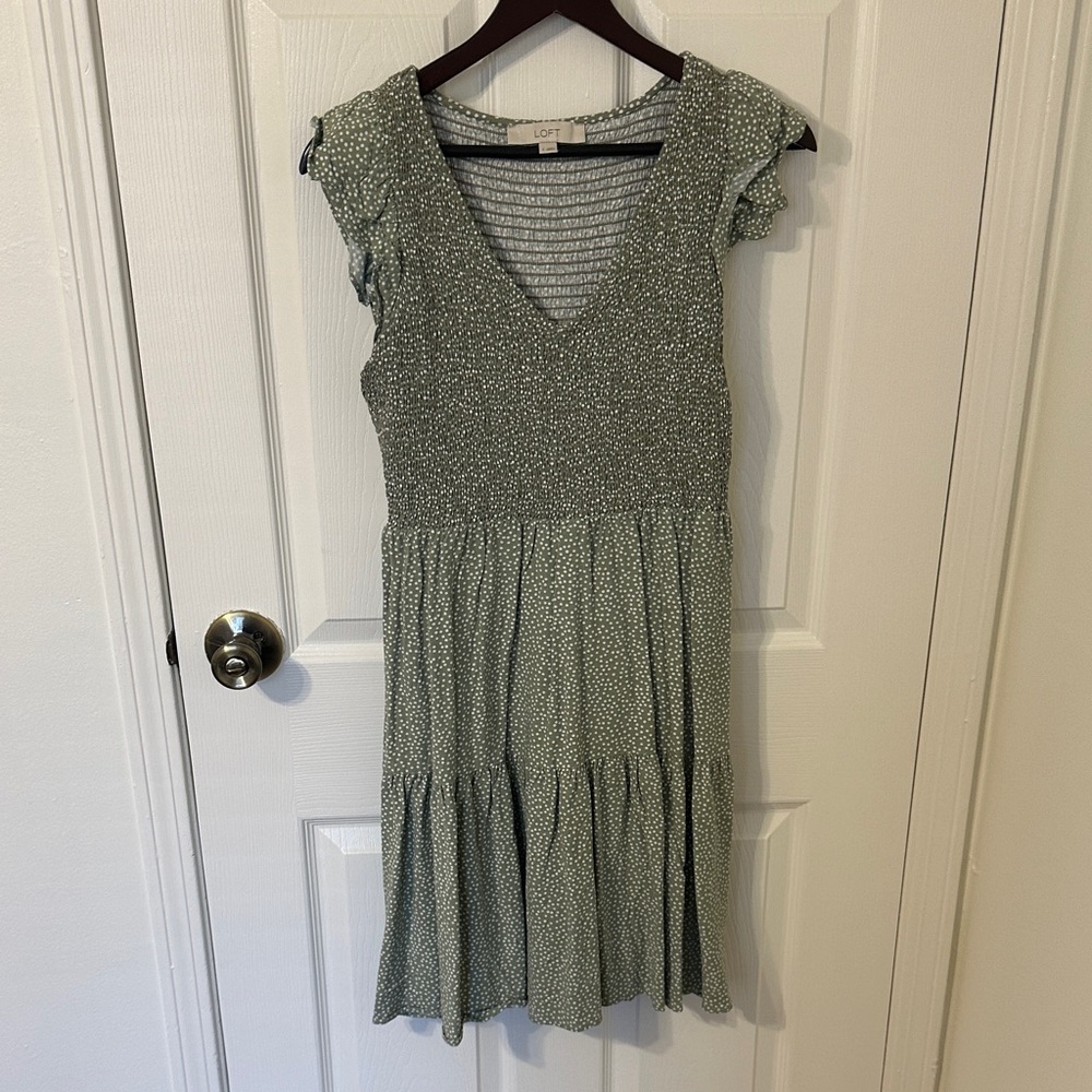 Old Navy Sage Green Midi Dress